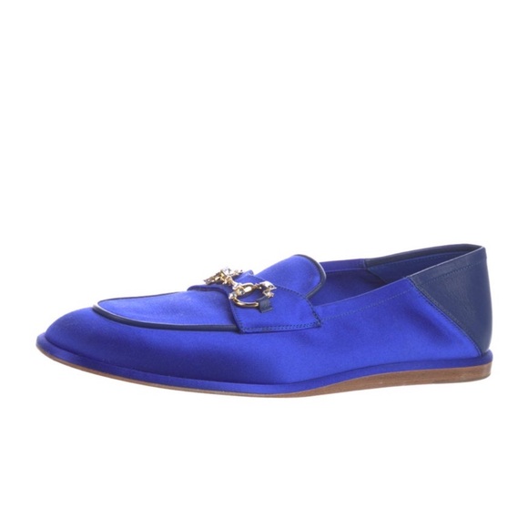 Gucci Leather and Satin Flats - Picture 1 of 5